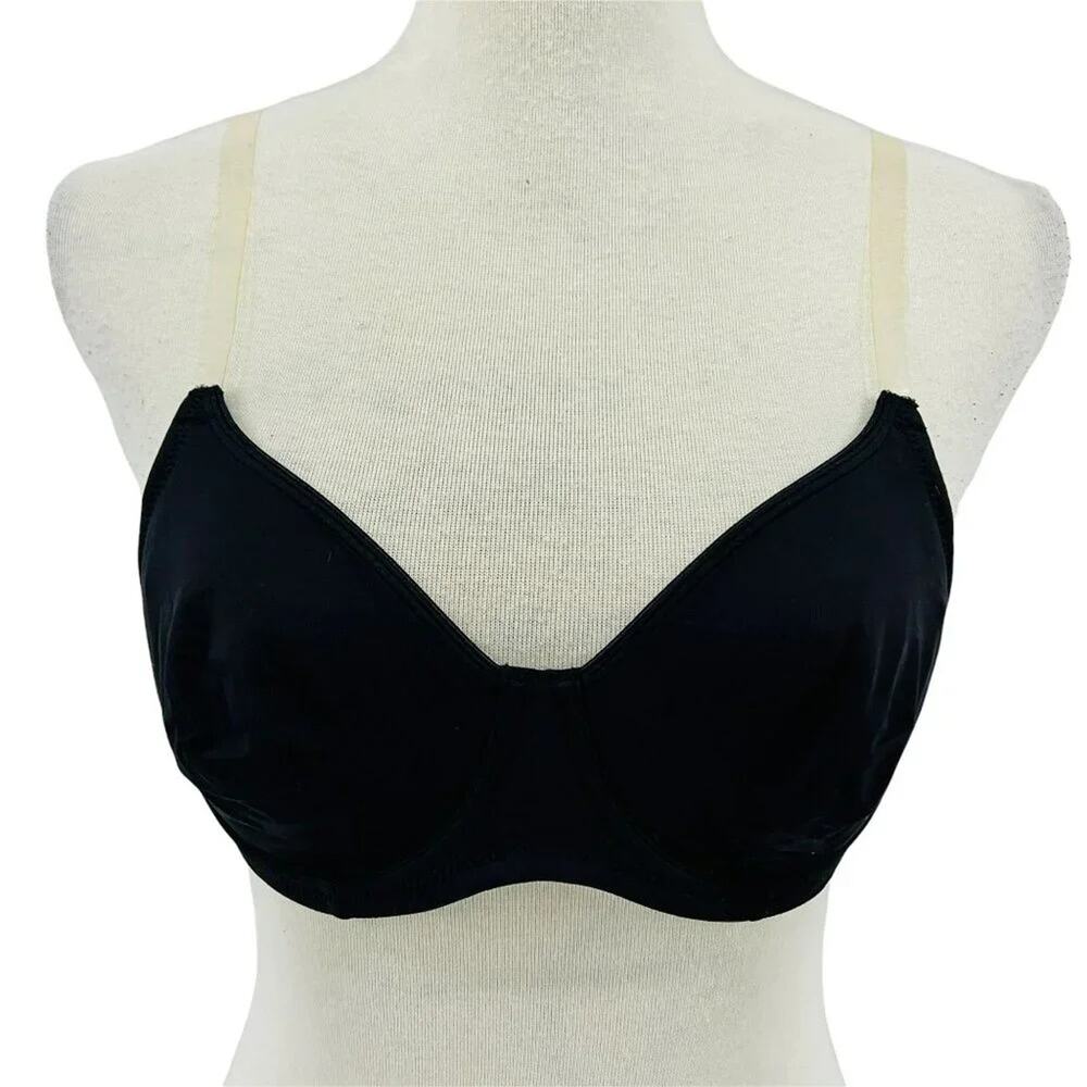 Lascana Underwire Unlined Women Black T Shirt Bra 34B